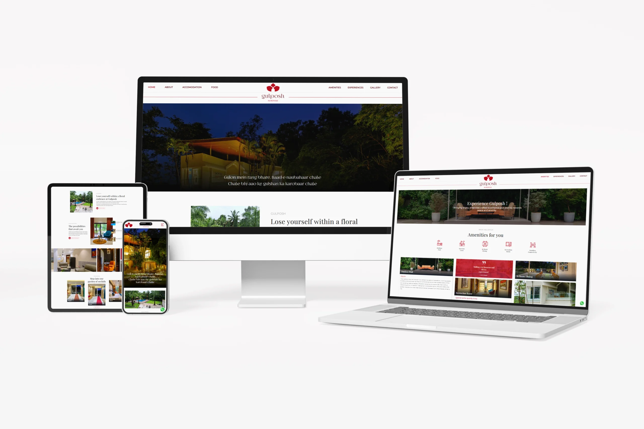 Gulposh Desktop Mockup